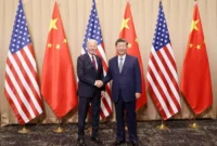 Presiden China, Xi Jinping, menyampaikan empat peringatan kepada Presiden Joe Biden. Foto/X/@shen_shiwei